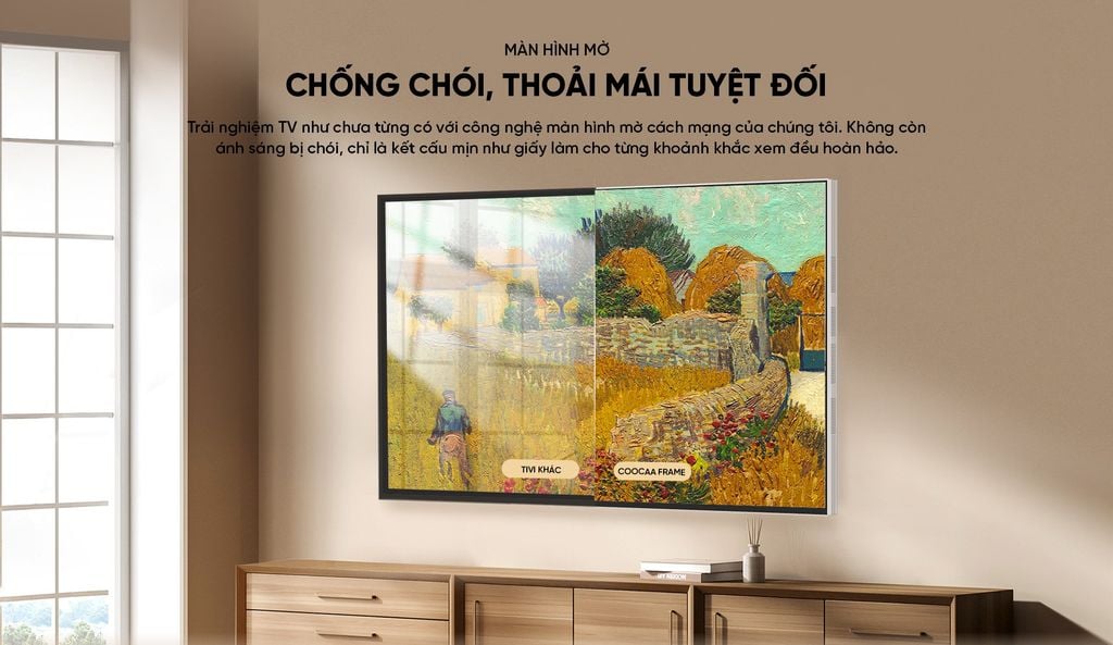 Google Tivi Coocaa khung tranh QLED 4K 55 inch (55LN7000G)