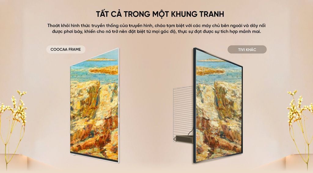 Google Tivi Coocaa khung tranh QLED 4K 55 inch (55LN7000G)