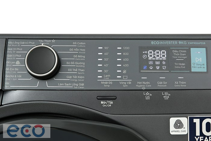 Máy giặt Electrolux UltimateCare 500 Inverter 9 kg EWF9024P5SB