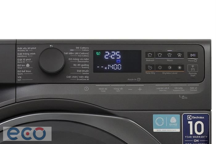 Máy giặt sấy Electrolux UltimateCare 700 Inverter giặt 11 kg - sấy 7 kg EWW1143R7SC