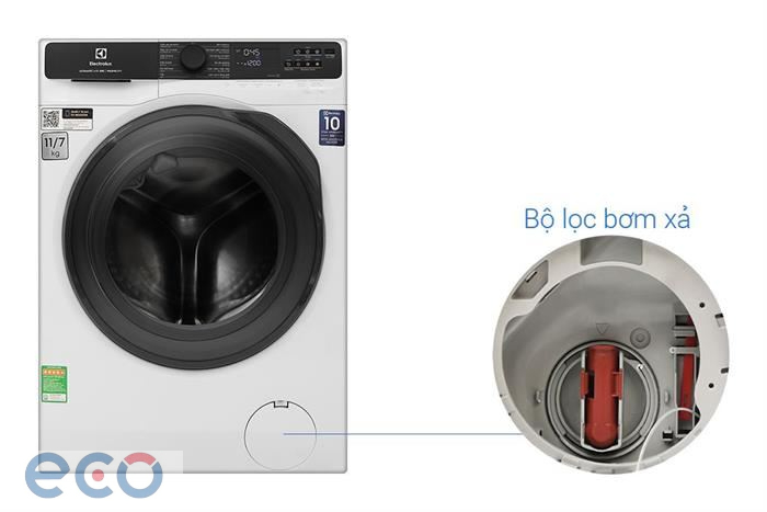 Máy giặt sấy Electrolux UltimateCare 500 Inverter giặt 11 kg - sấy 7 kg EWW1123P5WC