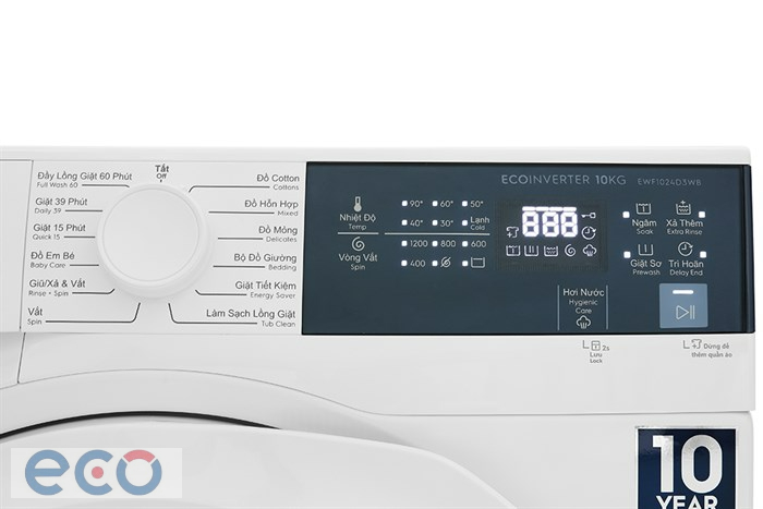 Máy giặt Electrolux Inverter 10 kg EWF1024D3WB