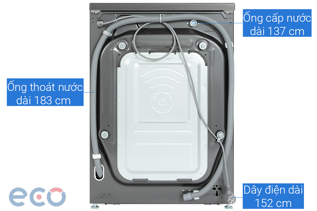 Máy giặt lồng ngang LG AI DD Inverter 9Kg FV1409S4M