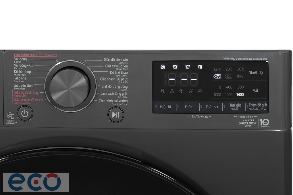 Máy giặt lồng ngang LG AI DD Inverter 9Kg FV1409S4M