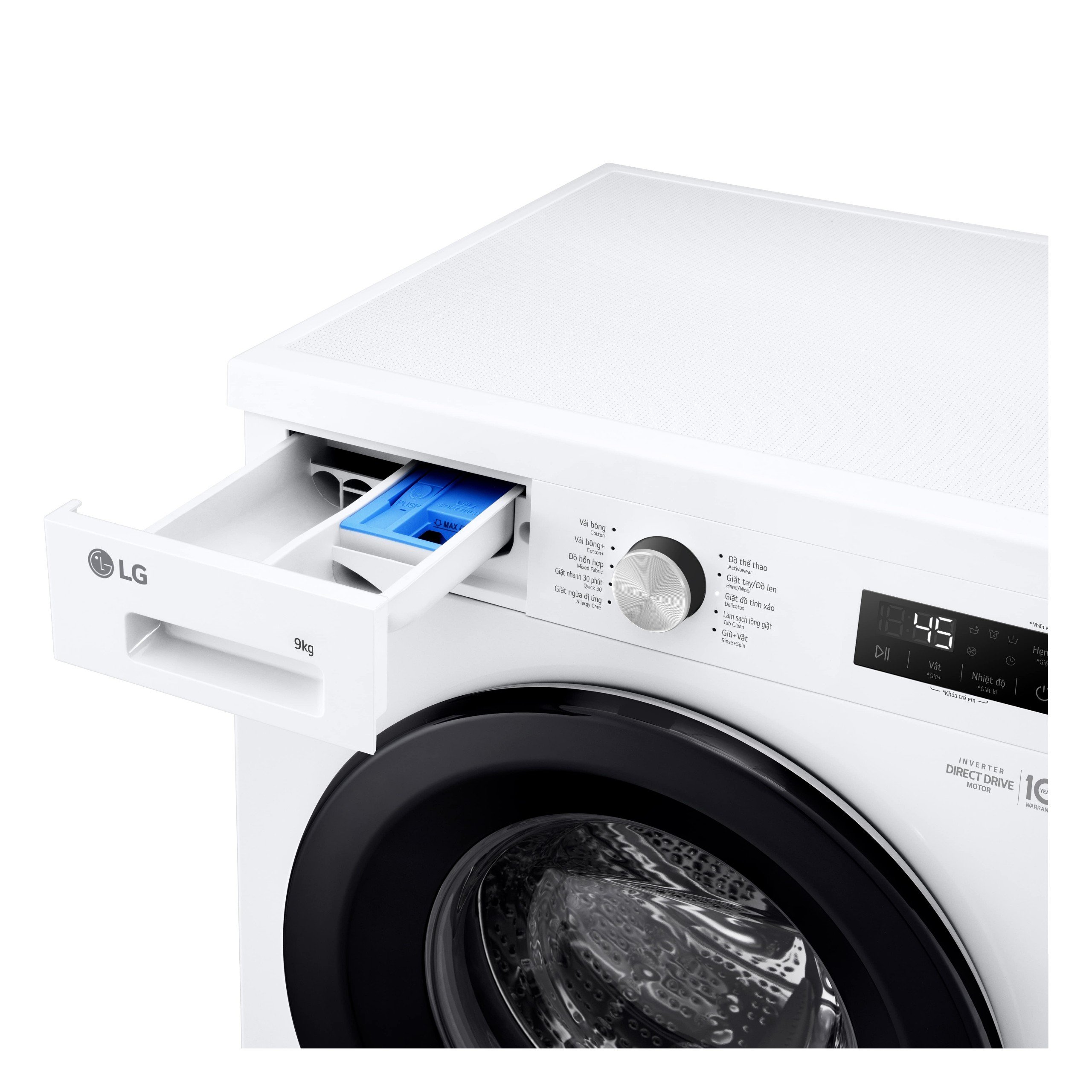 Máy giặt lồng ngang LG AI Inverter FB1209S6W1 9kg Giao Hàng Miễn Phí