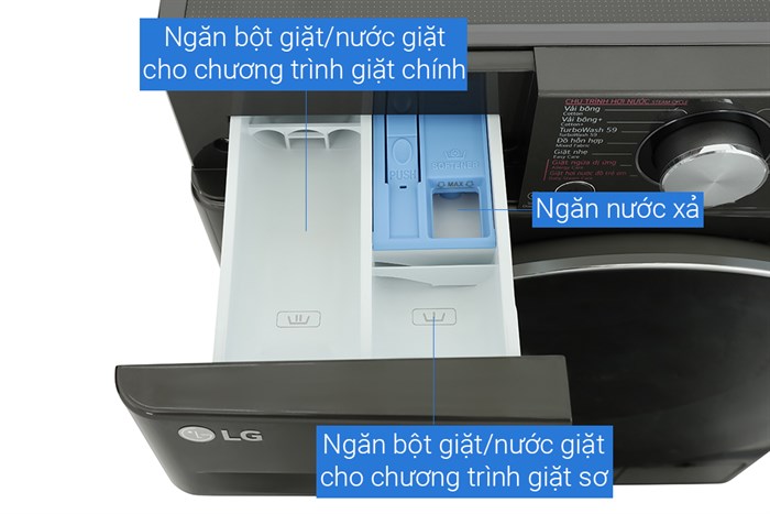 Máy giặt LG AI DD Inverter 10 kg FV1410S4B Chính Hãng, Giá Tốt