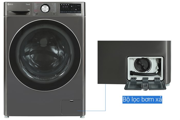 Máy giặt LG AI DD Inverter 10 kg FV1410S4B Chính Hãng, Giá Tốt