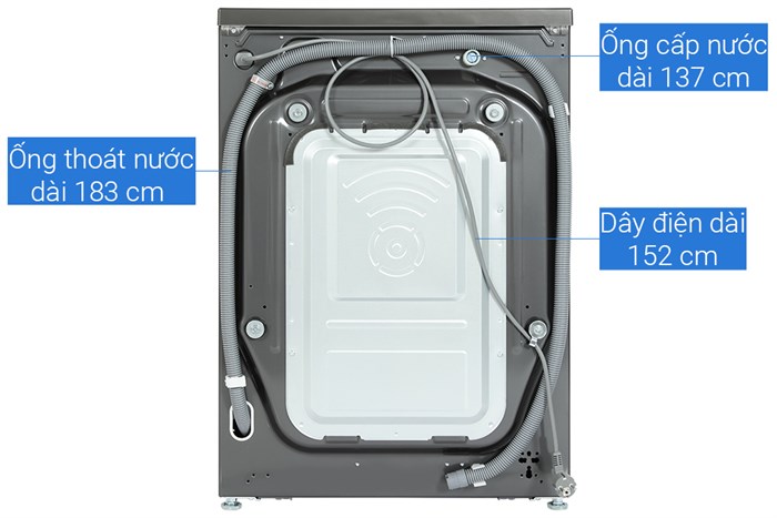 Máy giặt LG AI DD Inverter 10 kg FV1410S4B Chính Hãng, Giá Tốt