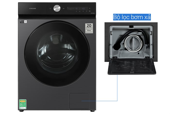 Máy giặt Lồng Ngang Samsung Bespoke AI WW14BB944DGBSV Inverter 14 kg Giá Sốc
