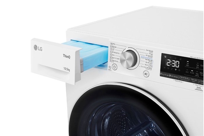 Máy sấy bơm nhiệt LG Inverter Heatpump 10.5 kg DVHP50W