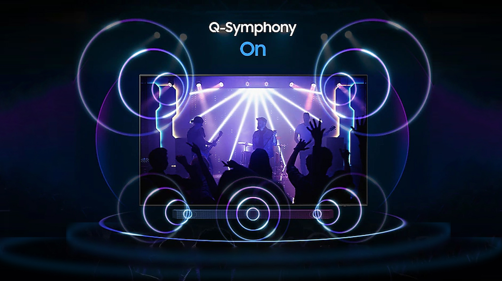 Smart Samsung Tivi OLED AI 4K 65 inch QA65S90D công nghệ âm thanh Q-symphony