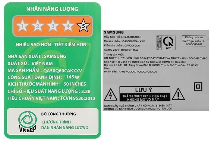 Nhận biết dòng sản phẩm qua mã Tivi Samsung
