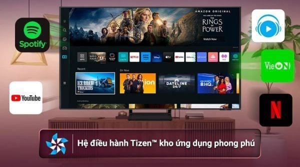 Smart Tivi Samsung QLED 4K 65 inch 2024 (65QE1D) chạy hệ điều hành tizen